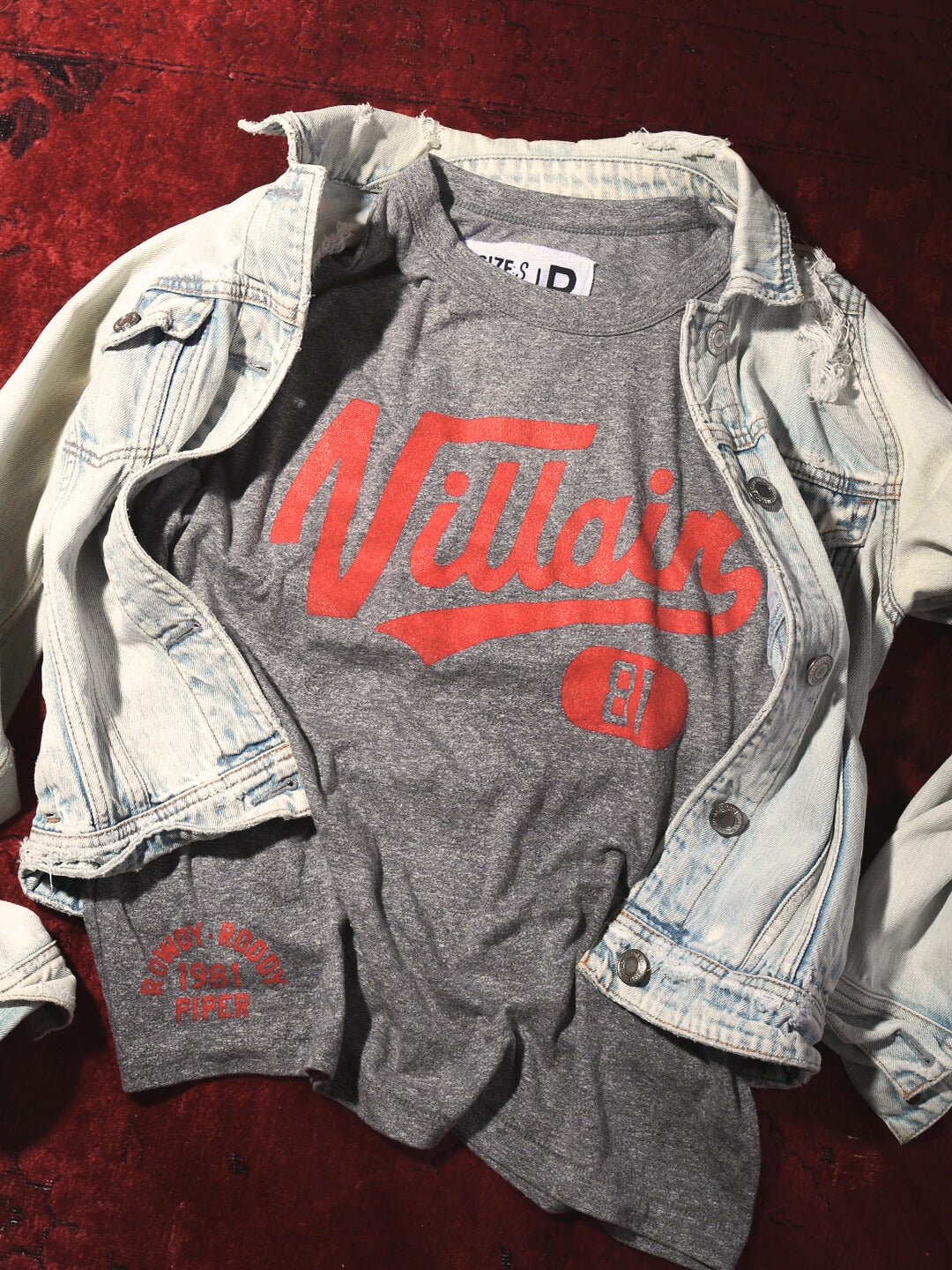 Roddy Piper Villain Women's Grey Tee - Roots of Fight Canada