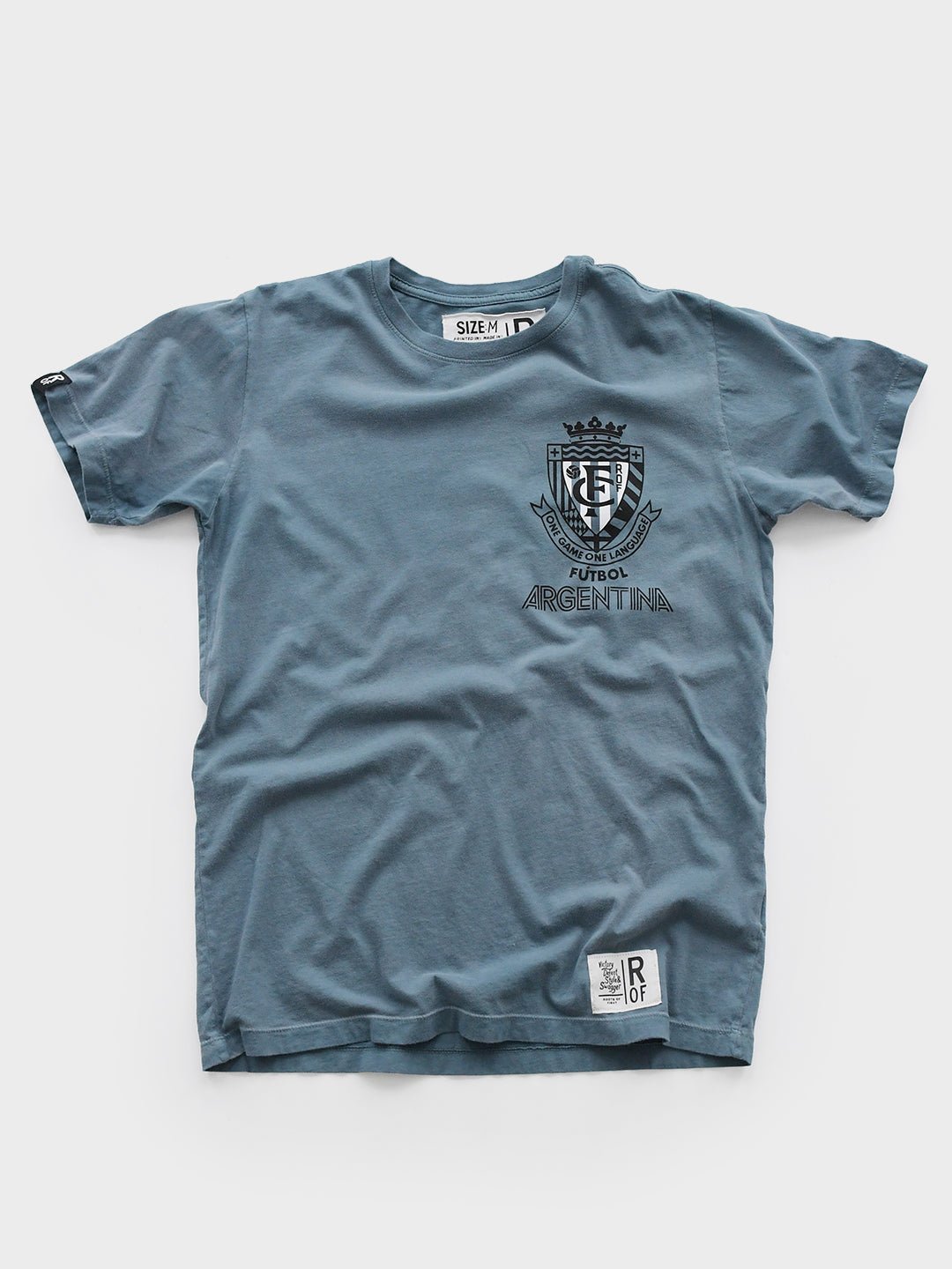 ROF - Argentina Fútbol One Language Blue Tee - Roots of Fight Canada
