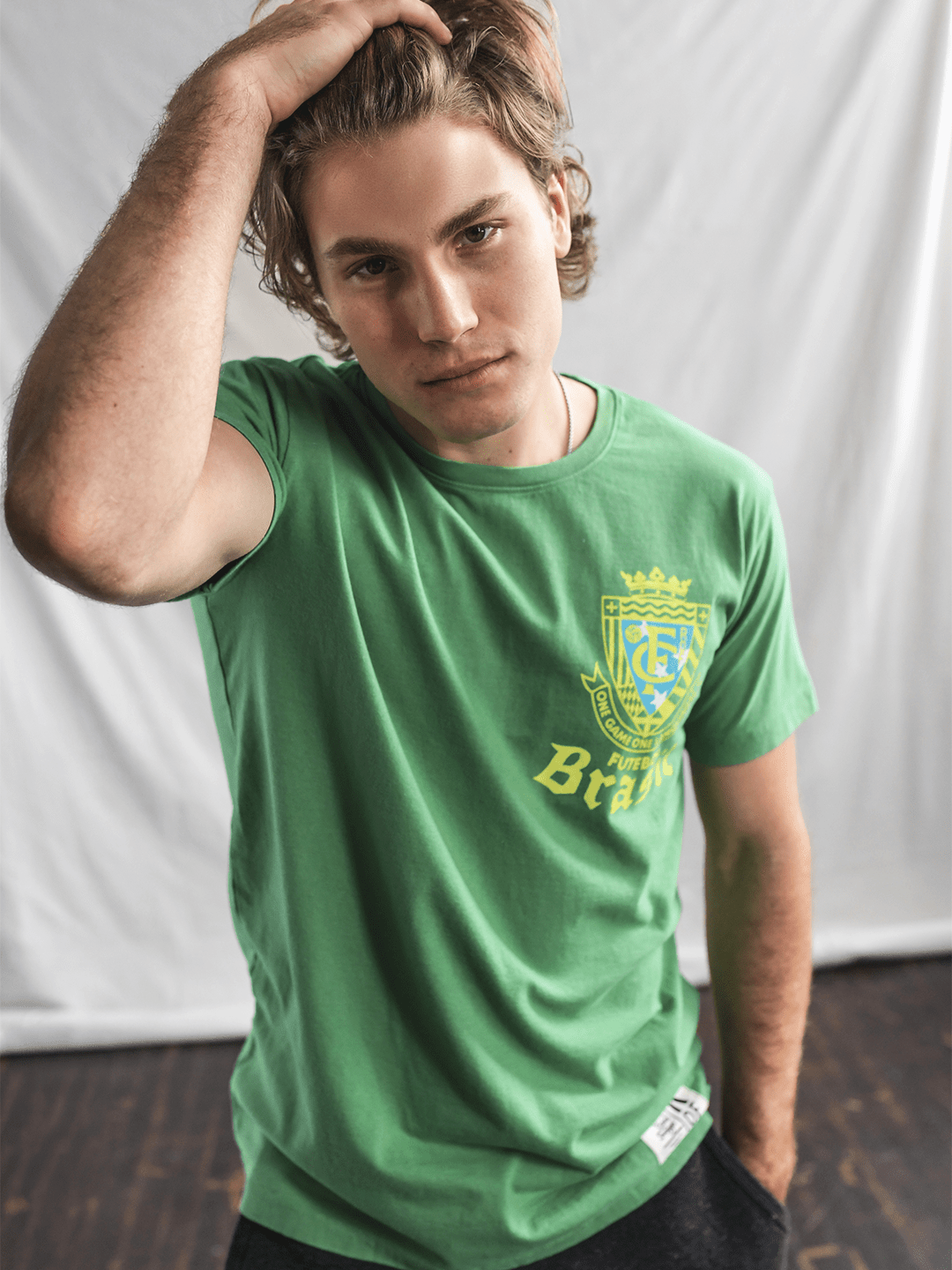 ROF Brasil Futebol One Language Green Tee - Roots of Fight Canada
