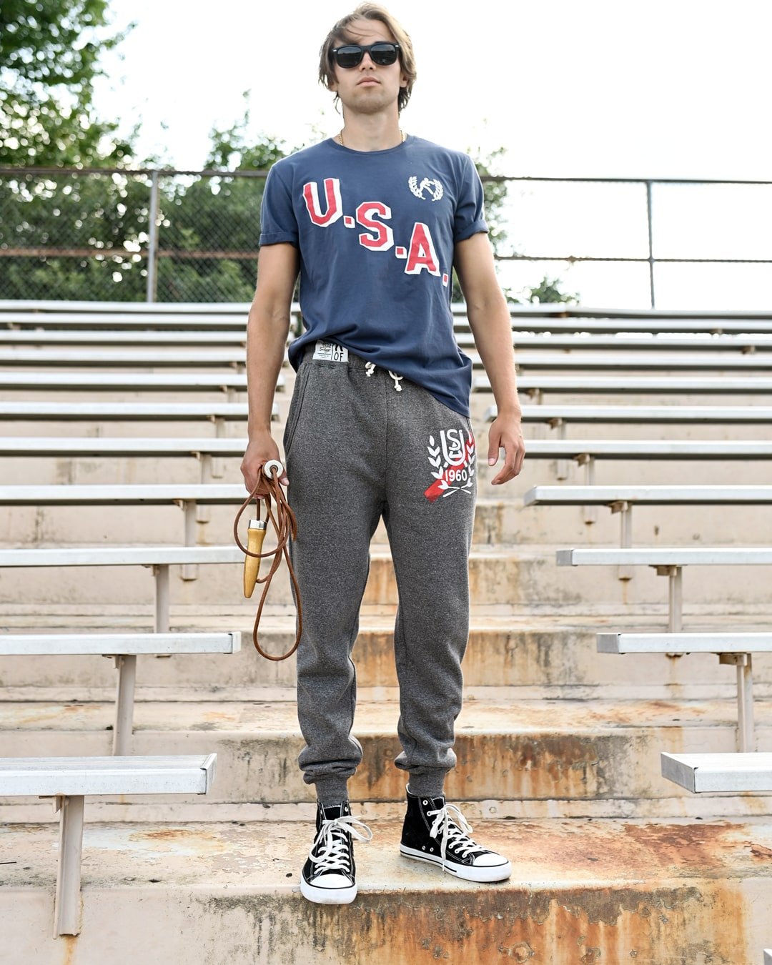 ROF Games USA Grey Sweatpants - Roots of Fight Canada