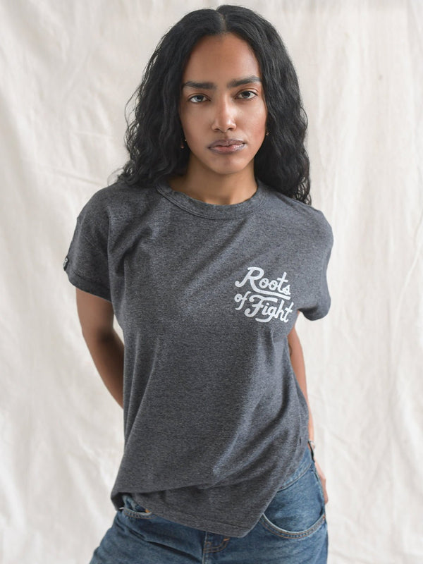 ROF Signature Women's Black Tee - Roots of Fight Canada