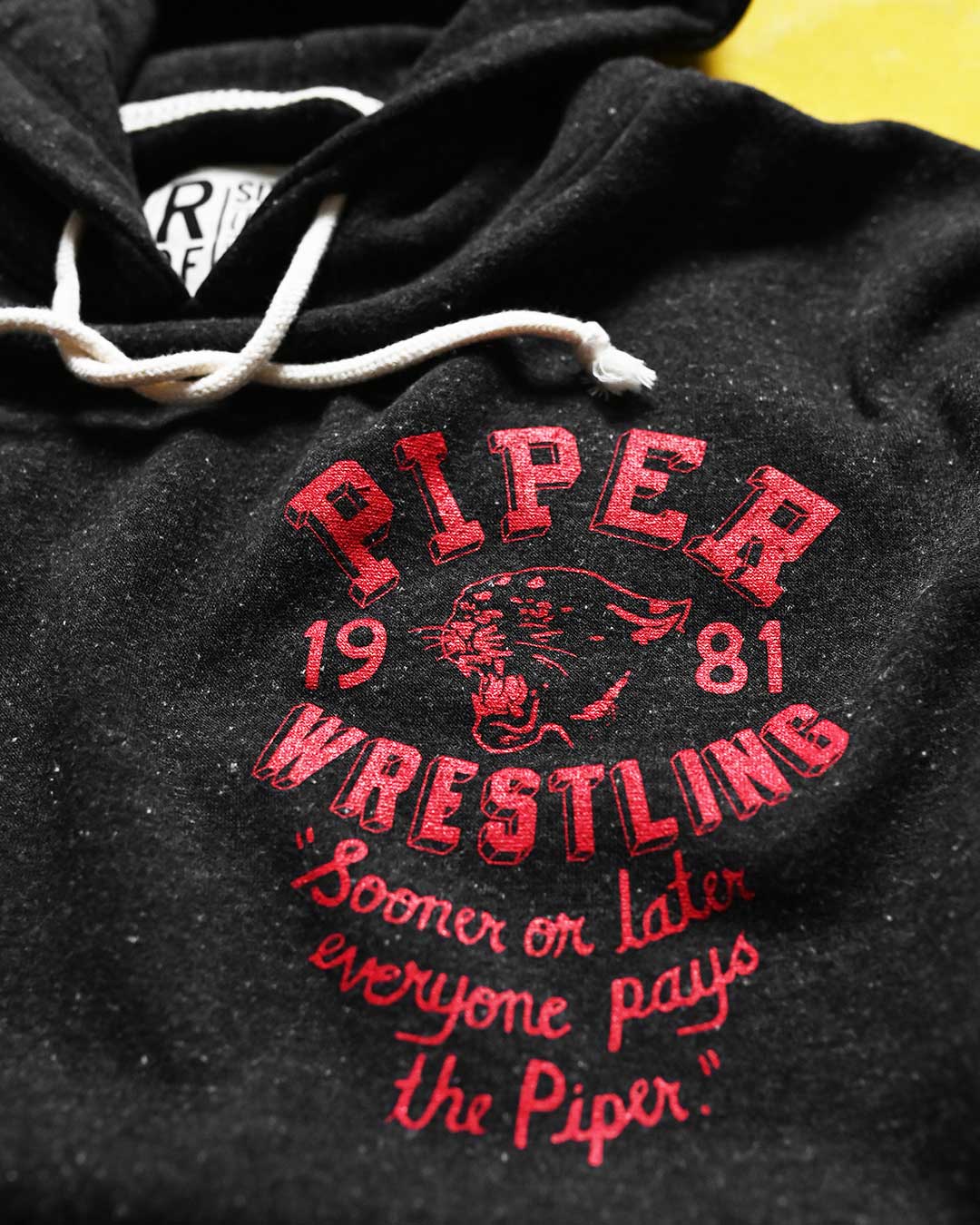 Rowdy Roddy Piper Everyone Pays Black PO Hoody - Roots of Fight Canada