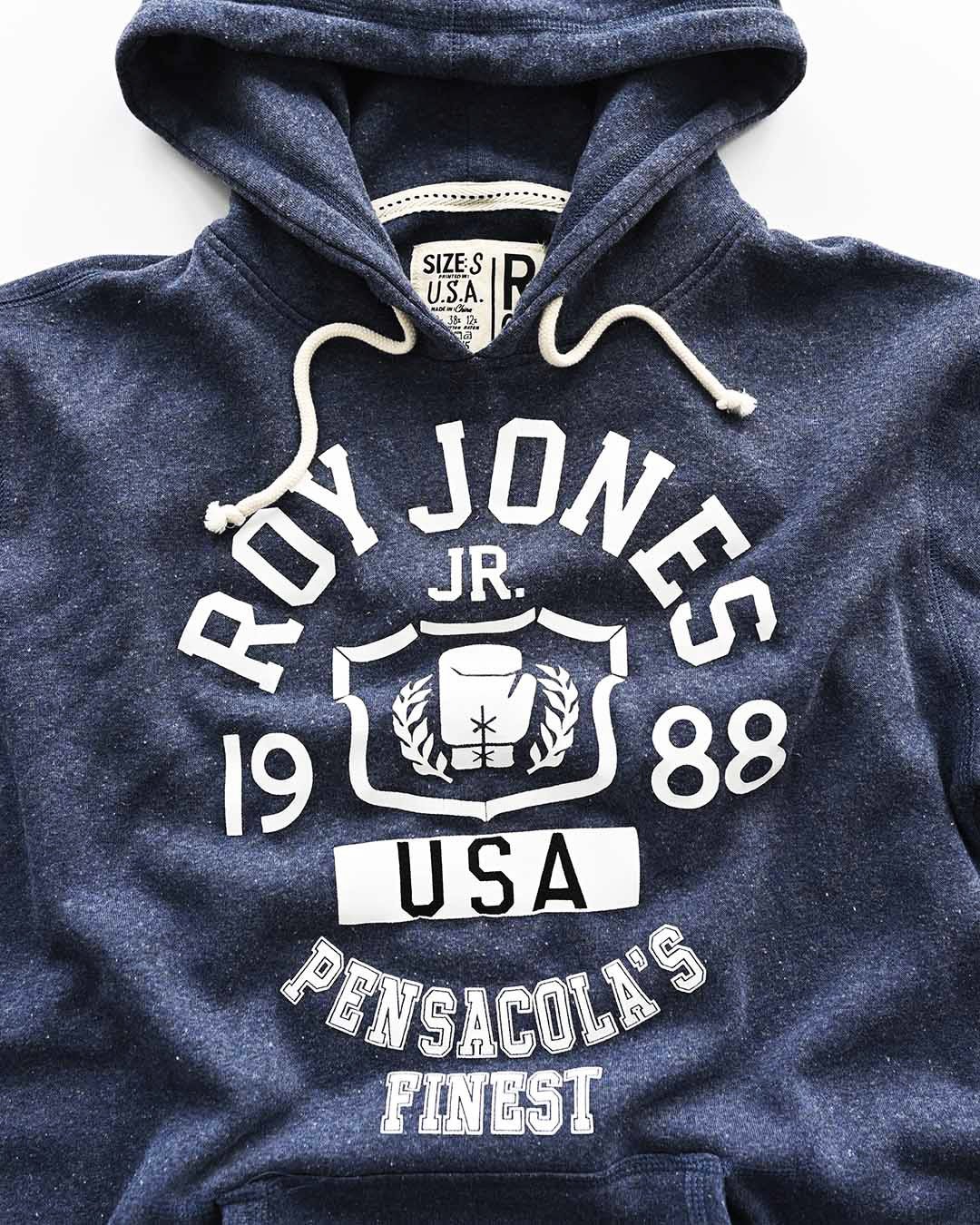 Roy Jones Jr. '88 Blue PO Hoody - Roots of Fight Canada