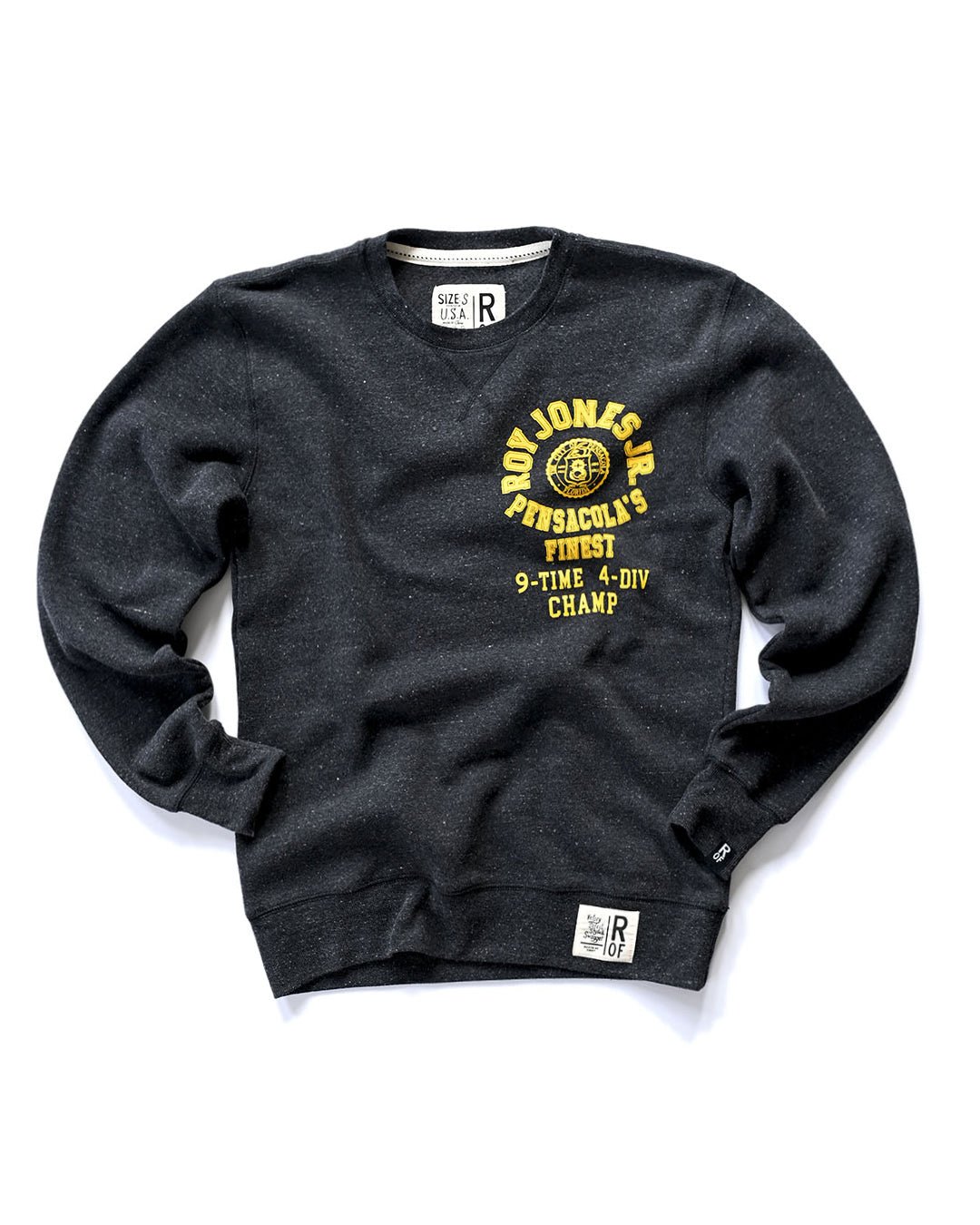 Roy Jones Jr. 9x Champ Black Sweatshirt - Roots of Fight Canada