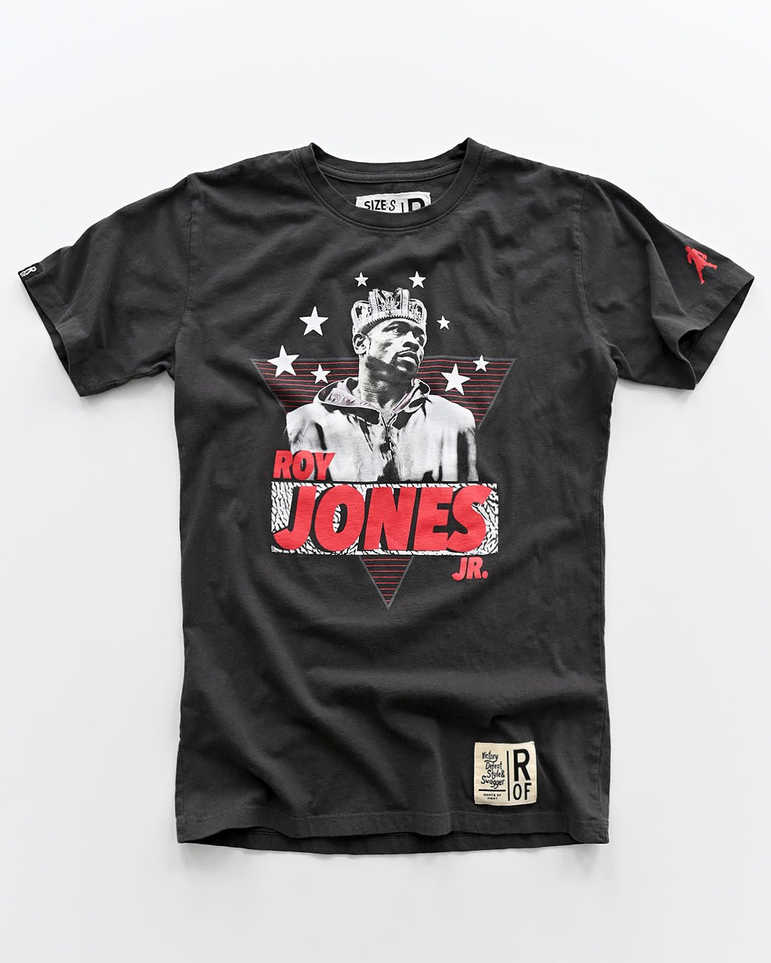 Roy Jones Jr. 9x Champ Black Tee - Roots of Fight Canada