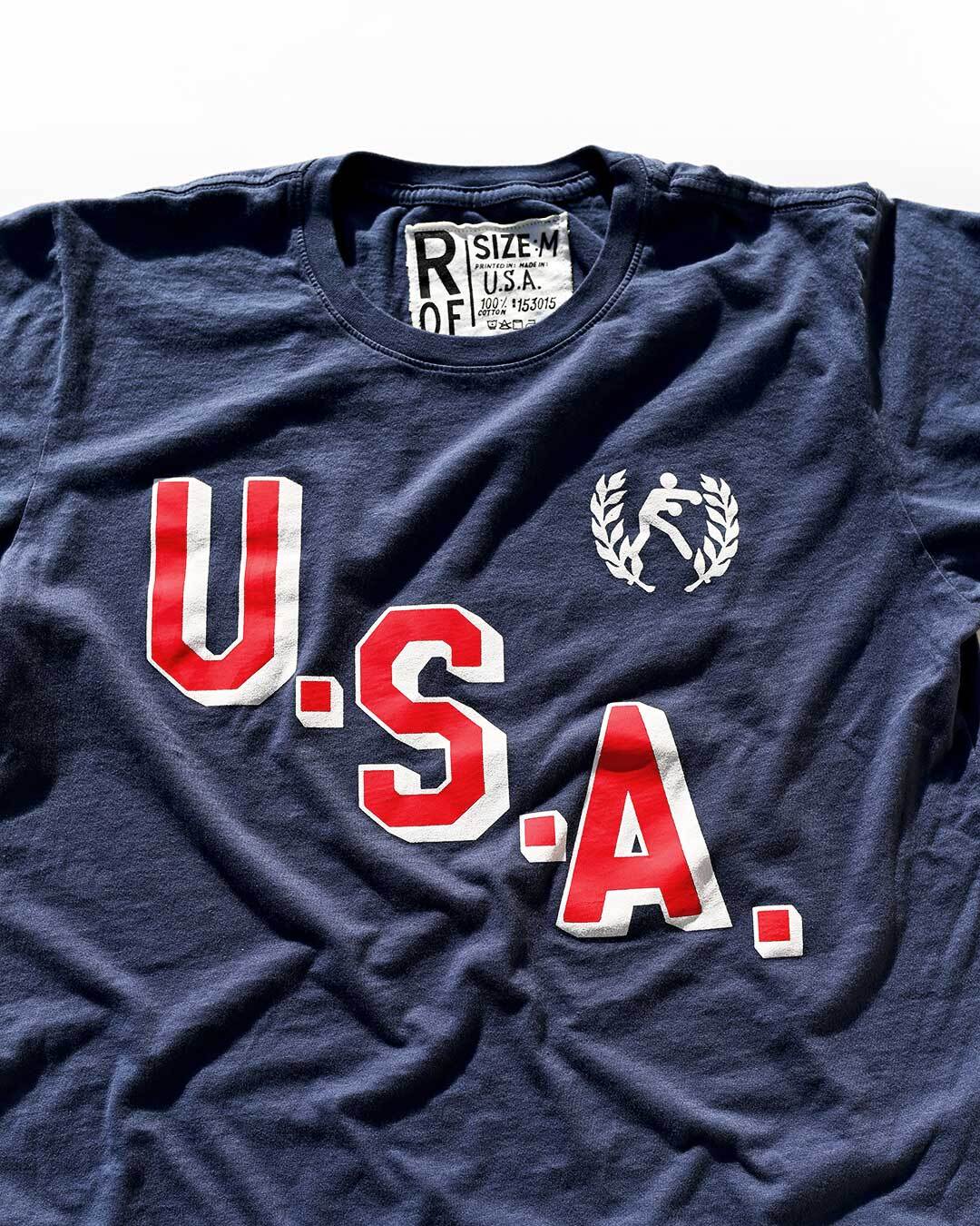 Roy Jones Jr. USA &#39;88 Navy Tee - Roots of Fight Canada