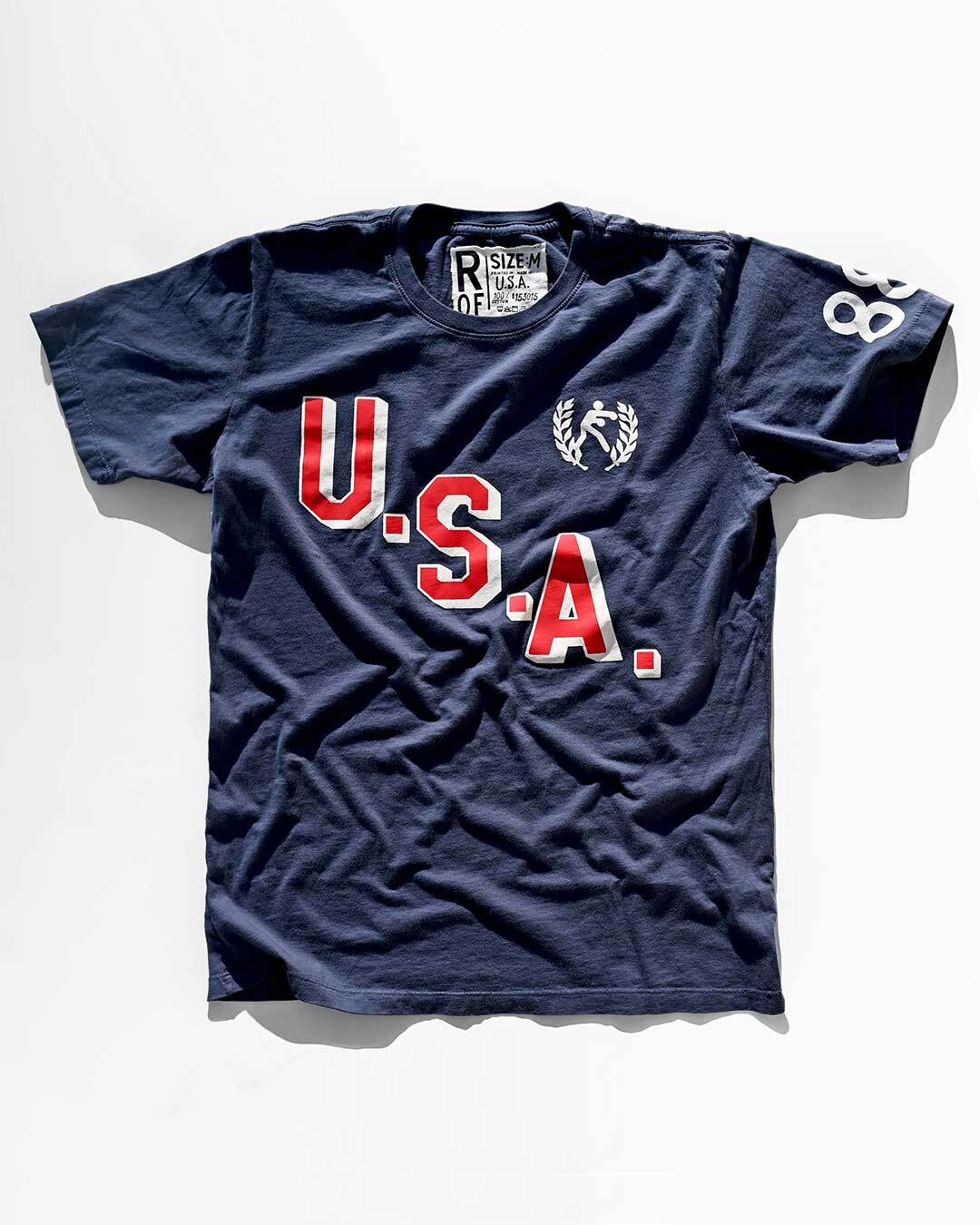 Roy Jones Jr. USA &#39;88 Navy Tee - Roots of Fight Canada