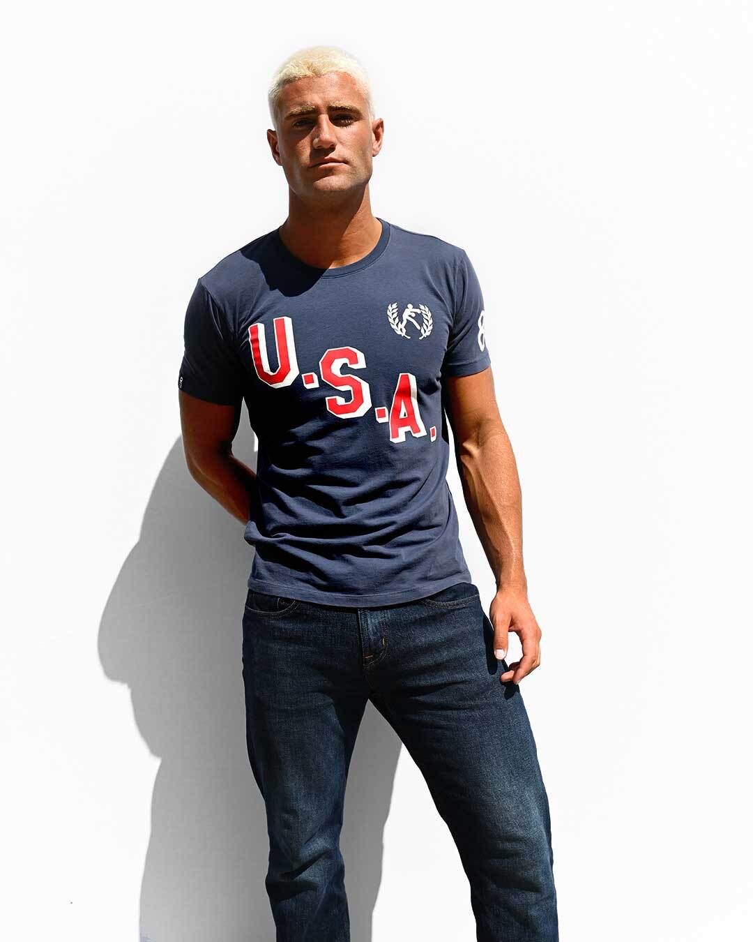 Roy Jones Jr. USA &#39;88 Navy Tee - Roots of Fight Canada