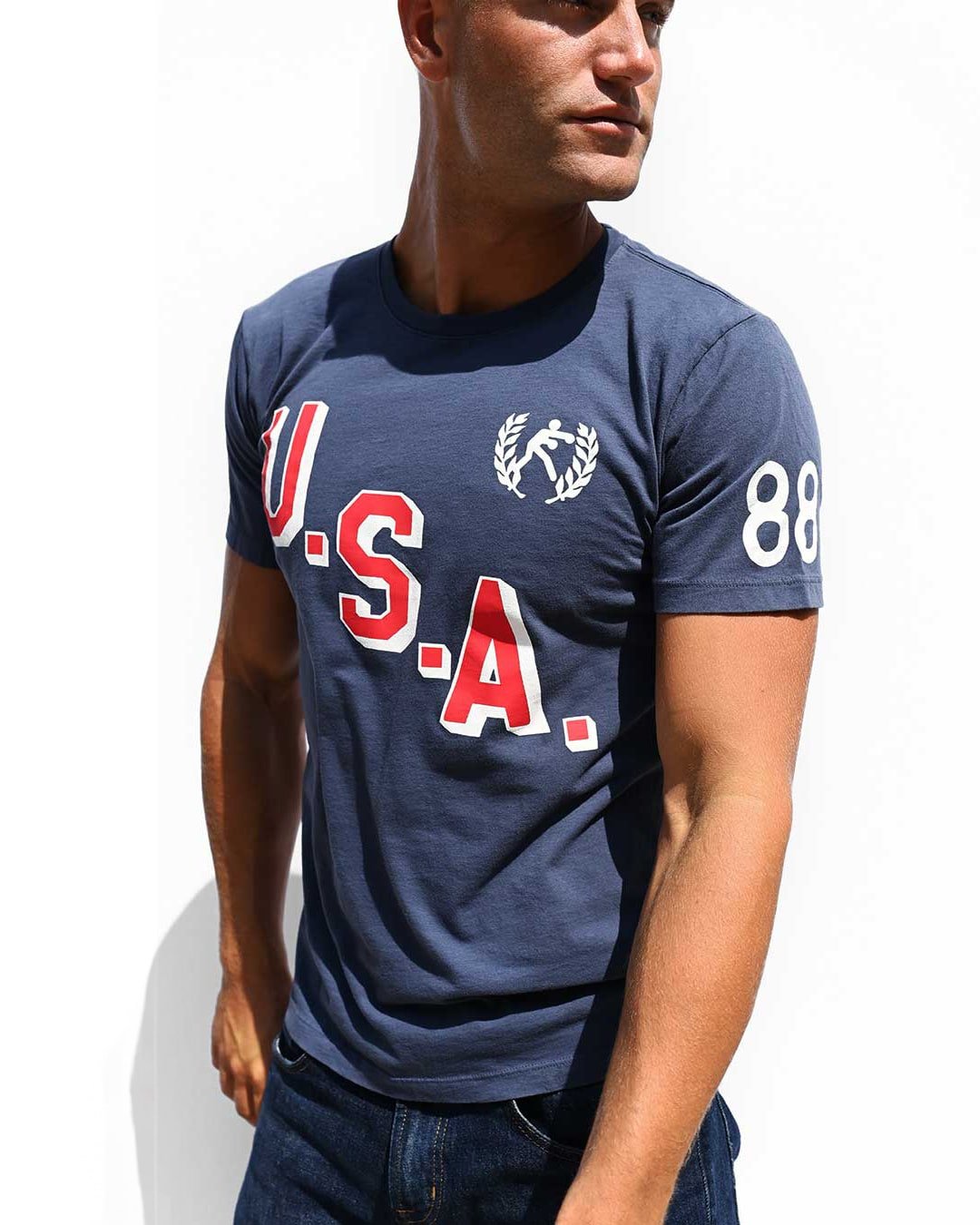 Roy Jones Jr. USA &#39;88 Navy Tee - Roots of Fight Canada