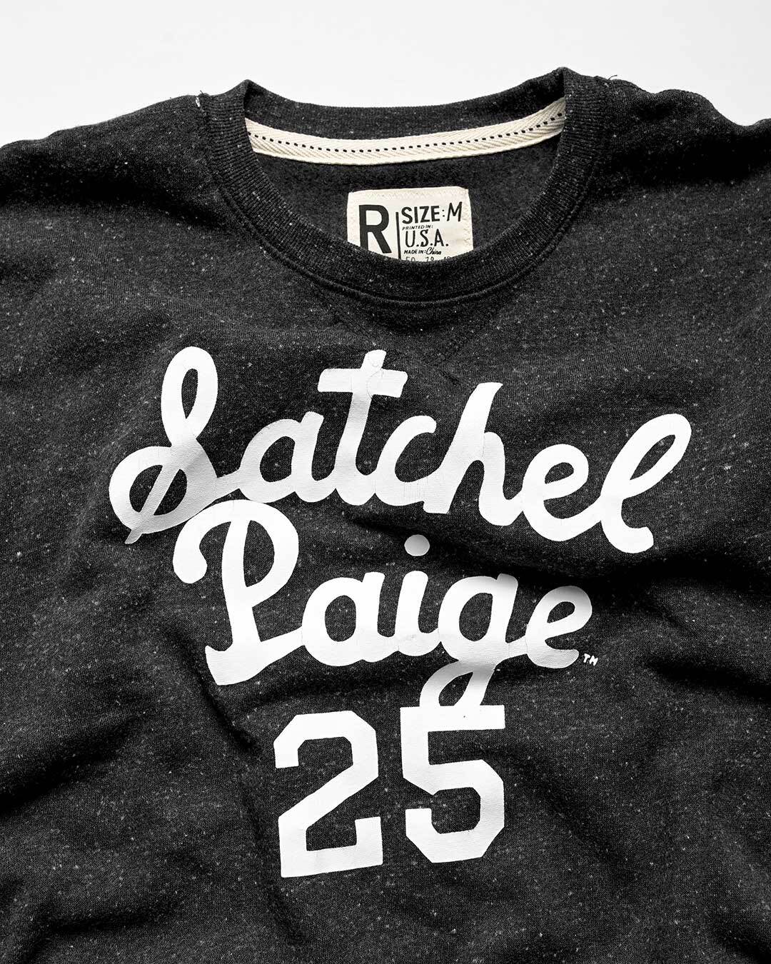 Satchel Paige 25 Heather Black Sweatshirt - Roots of Fight Canada