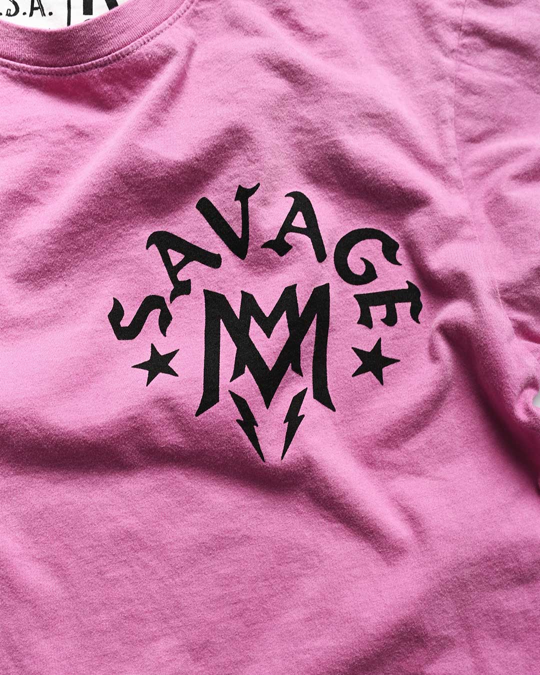 Savage &#39;Cream of The Crop&#39; Pink Tee - Roots of Fight Canada
