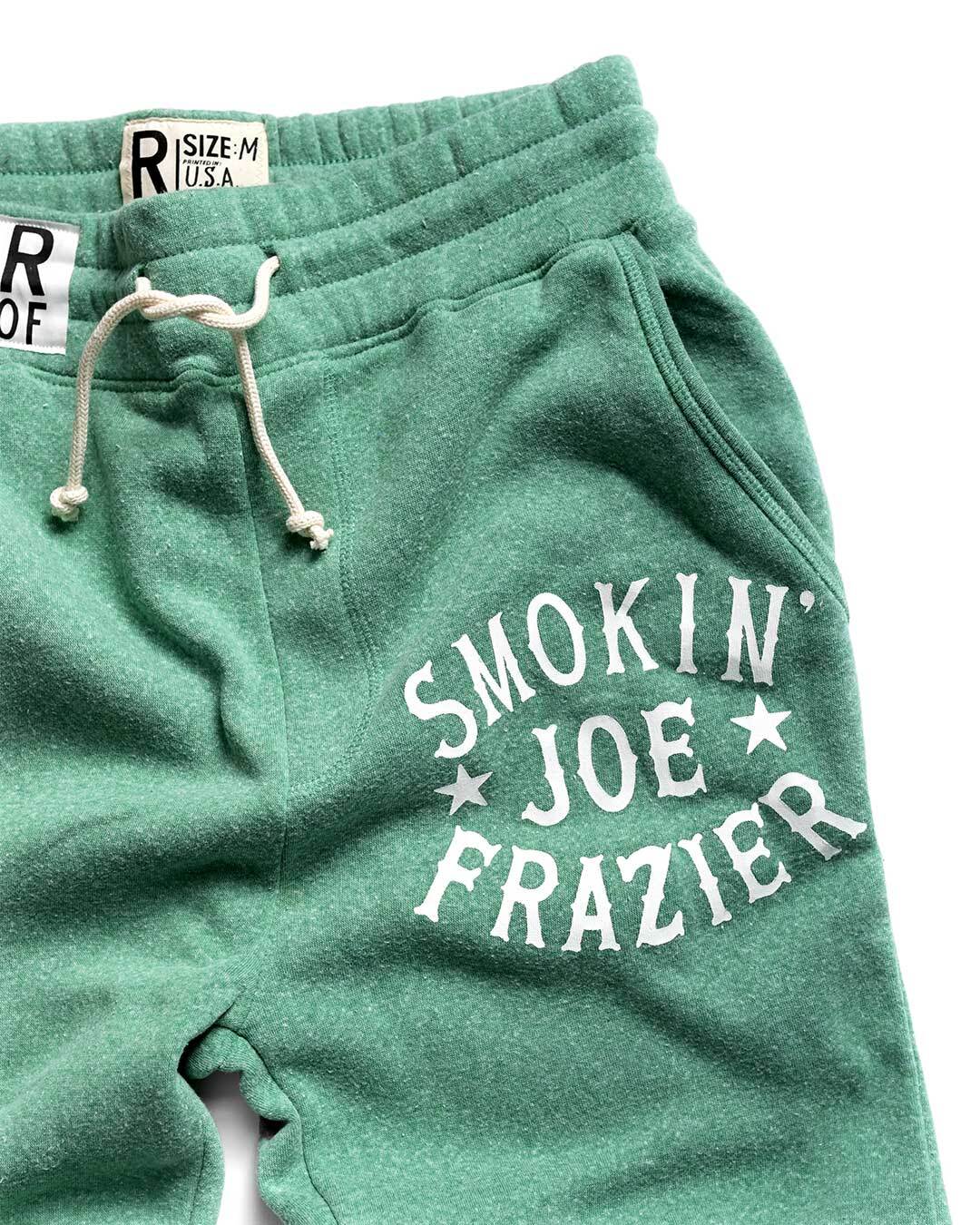 Smokin&#39; Joe Frazier Heather Green Sweatpants - Roots of Fight Canada