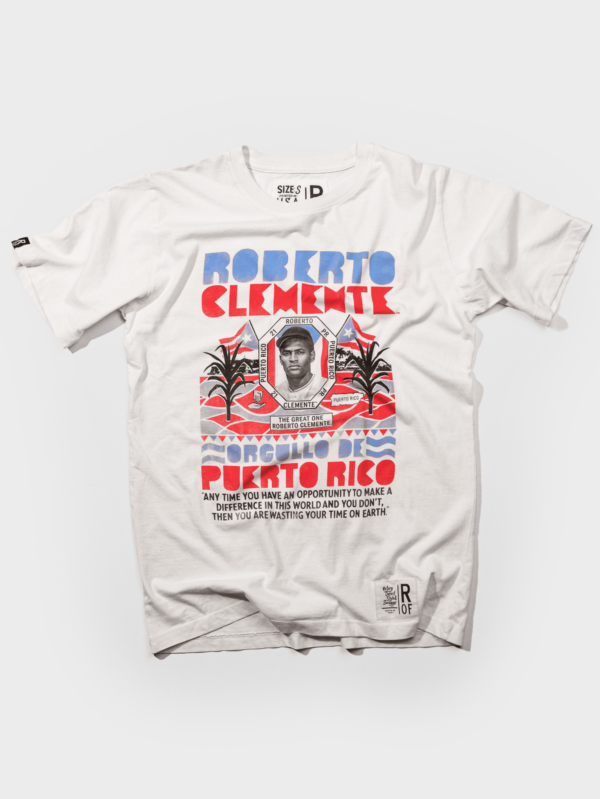 StayMe7o x Clemente White Tee - Roots of Fight Canada