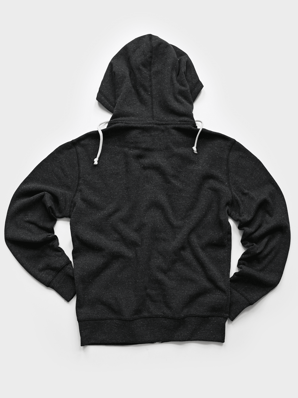 Supersoft Midweight Heather Black Full Zip Hoody - Roots of Fight Canada