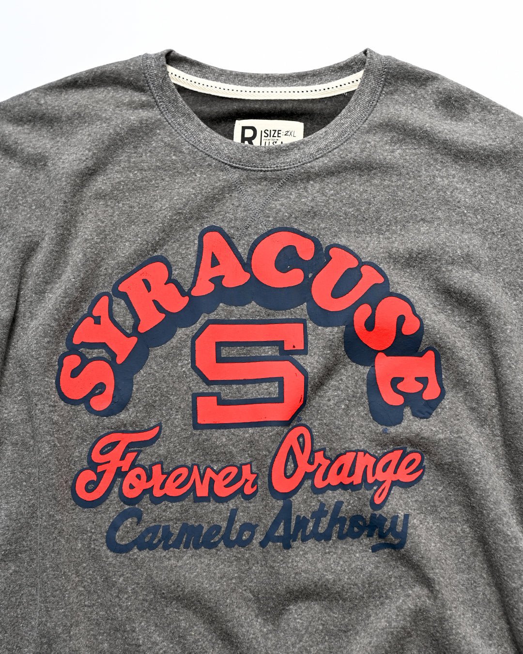 SYR - C. Anthony Forever Orange Grey Sweatshirt - Roots of Fight Canada