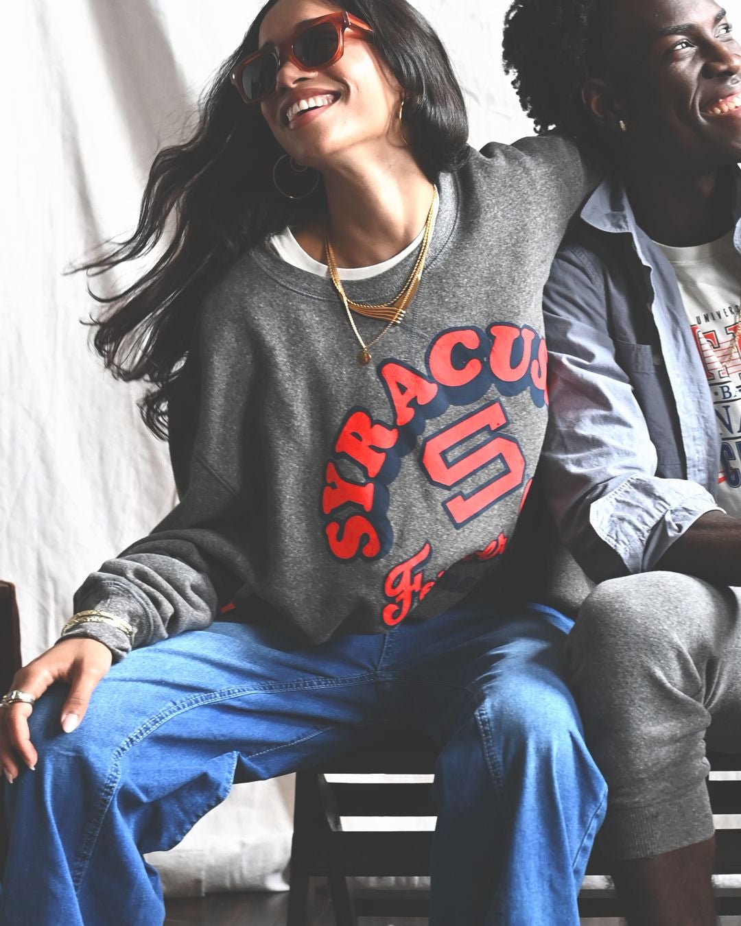SYR - C. Anthony Forever Orange Grey Sweatshirt - Roots of Fight Canada