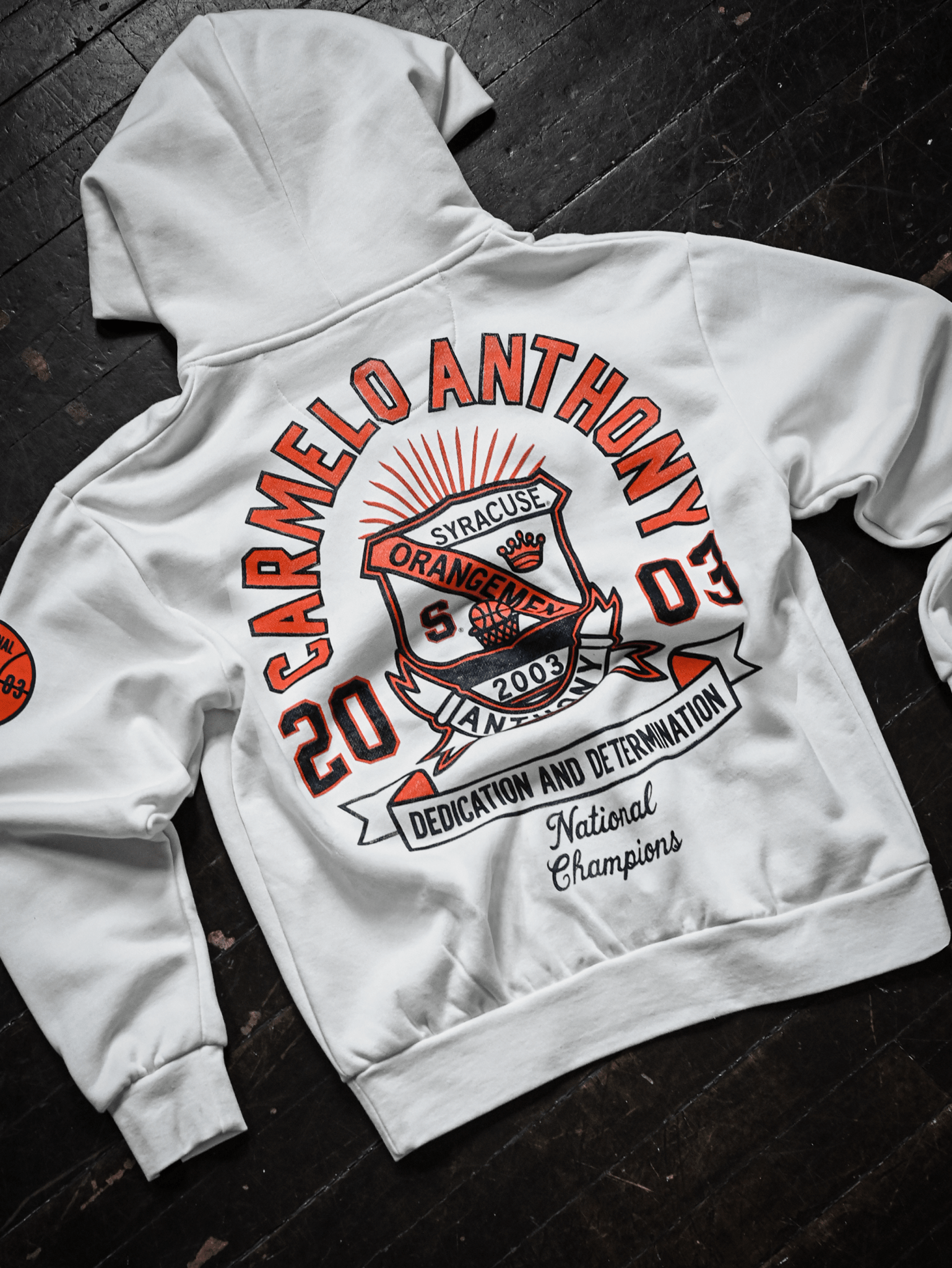 SYR - Carmelo Anthony White Heavyweight PO Hoody - Roots of Fight Canada