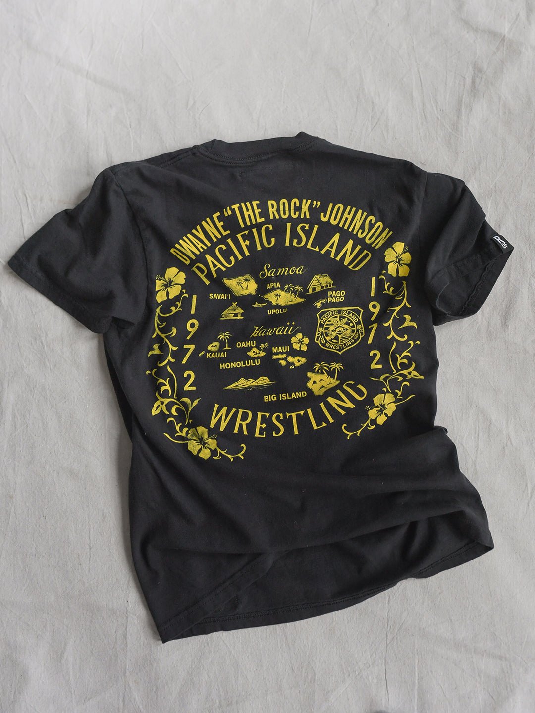 The Rock People's Champ Black Midweight Tee - Roots of Fight Canada