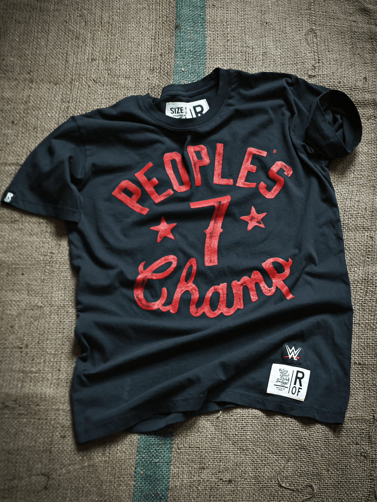 The Rock People's Champ Black Tee - Roots of Fight Canada