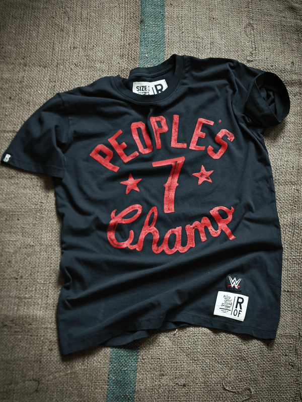 The Rock People's Champ Black Tee - Roots of Fight Canada