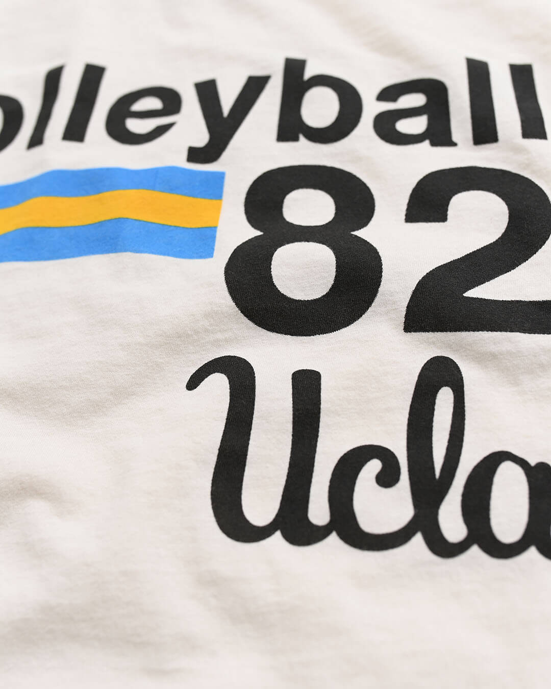 UCLA - 1982 Volleyball White Tee - Roots of Fight Canada