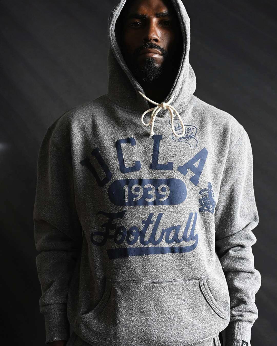 UCLA - JR &#39;39 Football Grey PO Hoody - Roots of Fight Canada