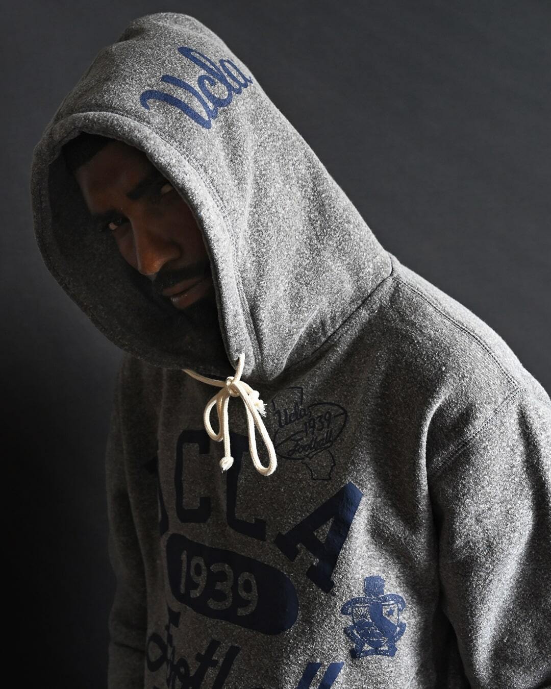 UCLA - JR &#39;39 Football Grey PO Hoody - Roots of Fight Canada