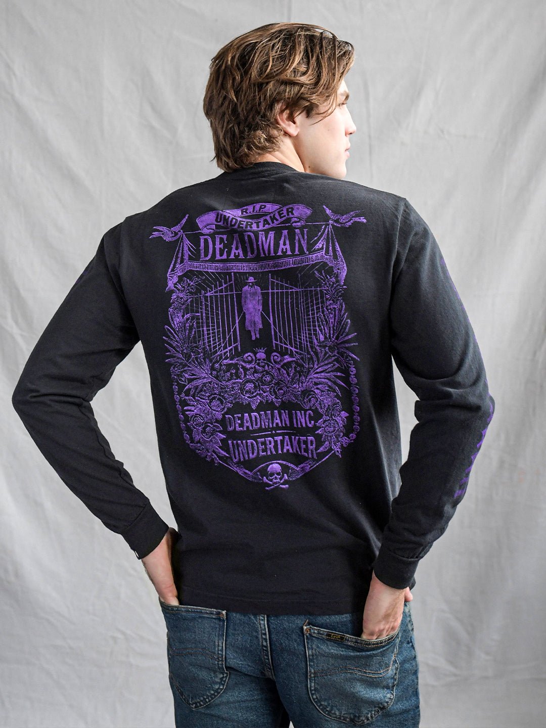 Undertaker Deadman Black Long Sleeve Tee - Roots of Fight Canada