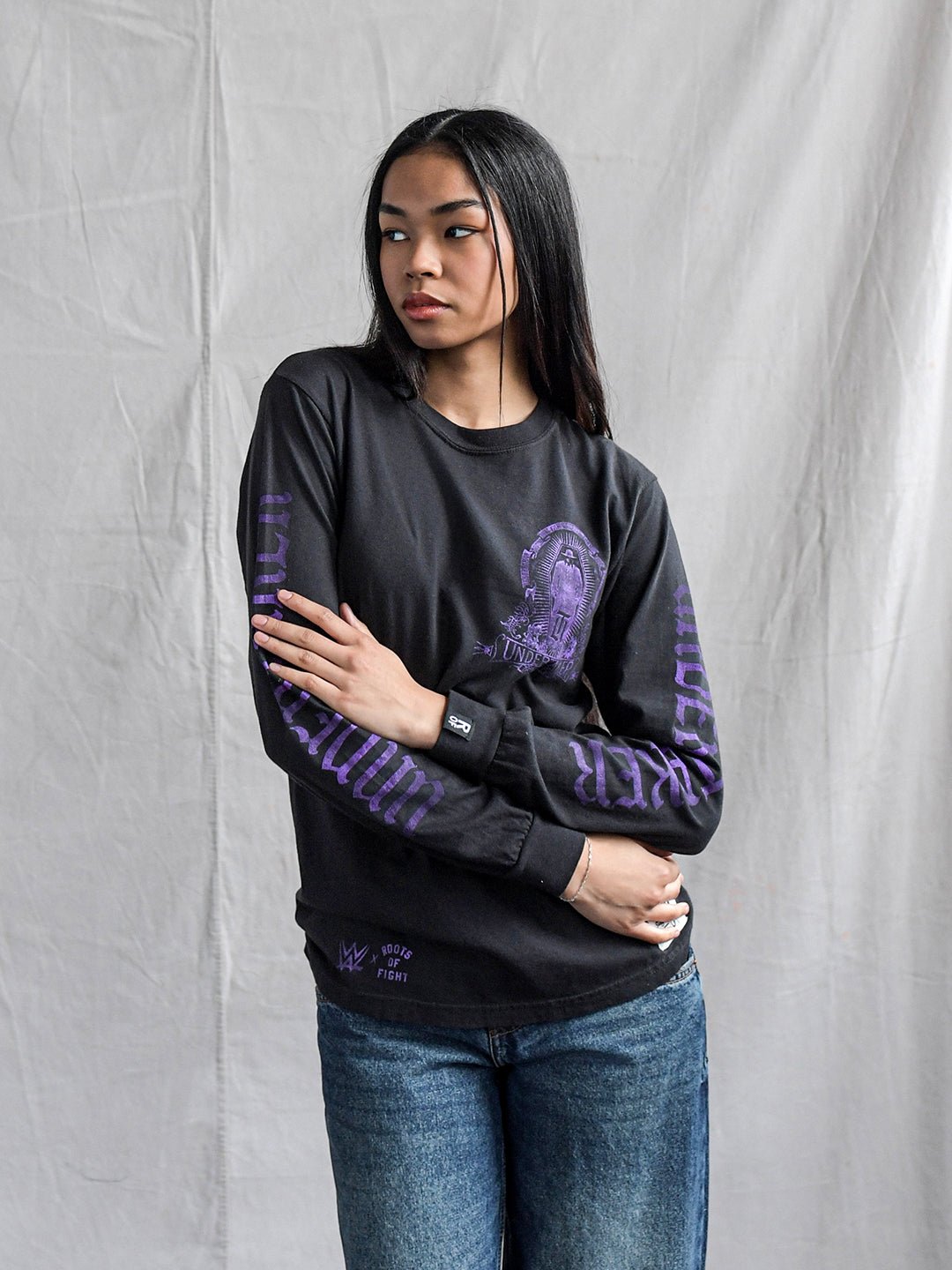 Undertaker Deadman Black Long Sleeve Tee - Roots of Fight Canada