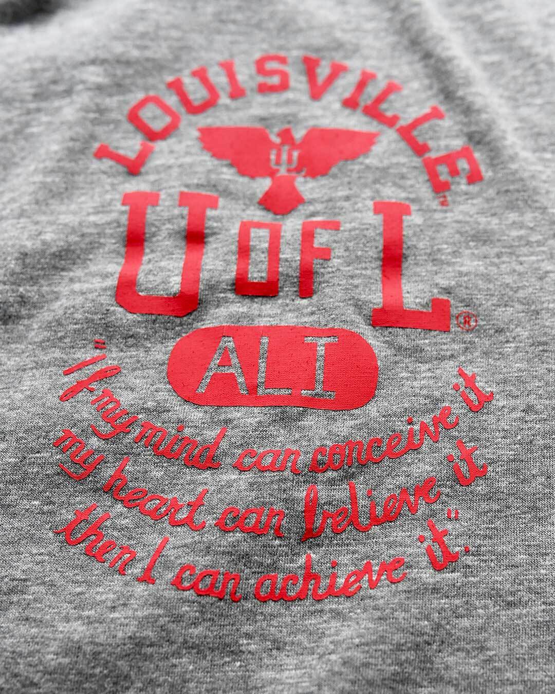 UofL - Ali Louisville Grey Tee - Roots of Fight Canada