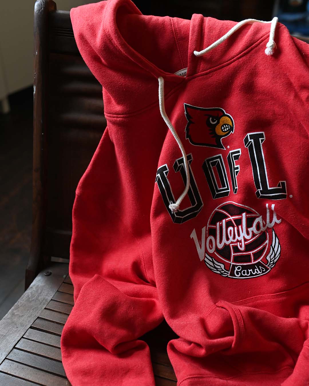 UofL - Louisville Volleyball Red PO Hoody - Roots of Fight Canada