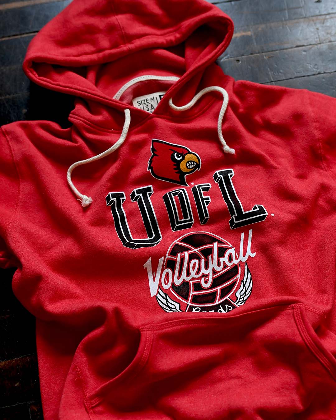 UofL - Louisville Volleyball Red PO Hoody - Roots of Fight Canada