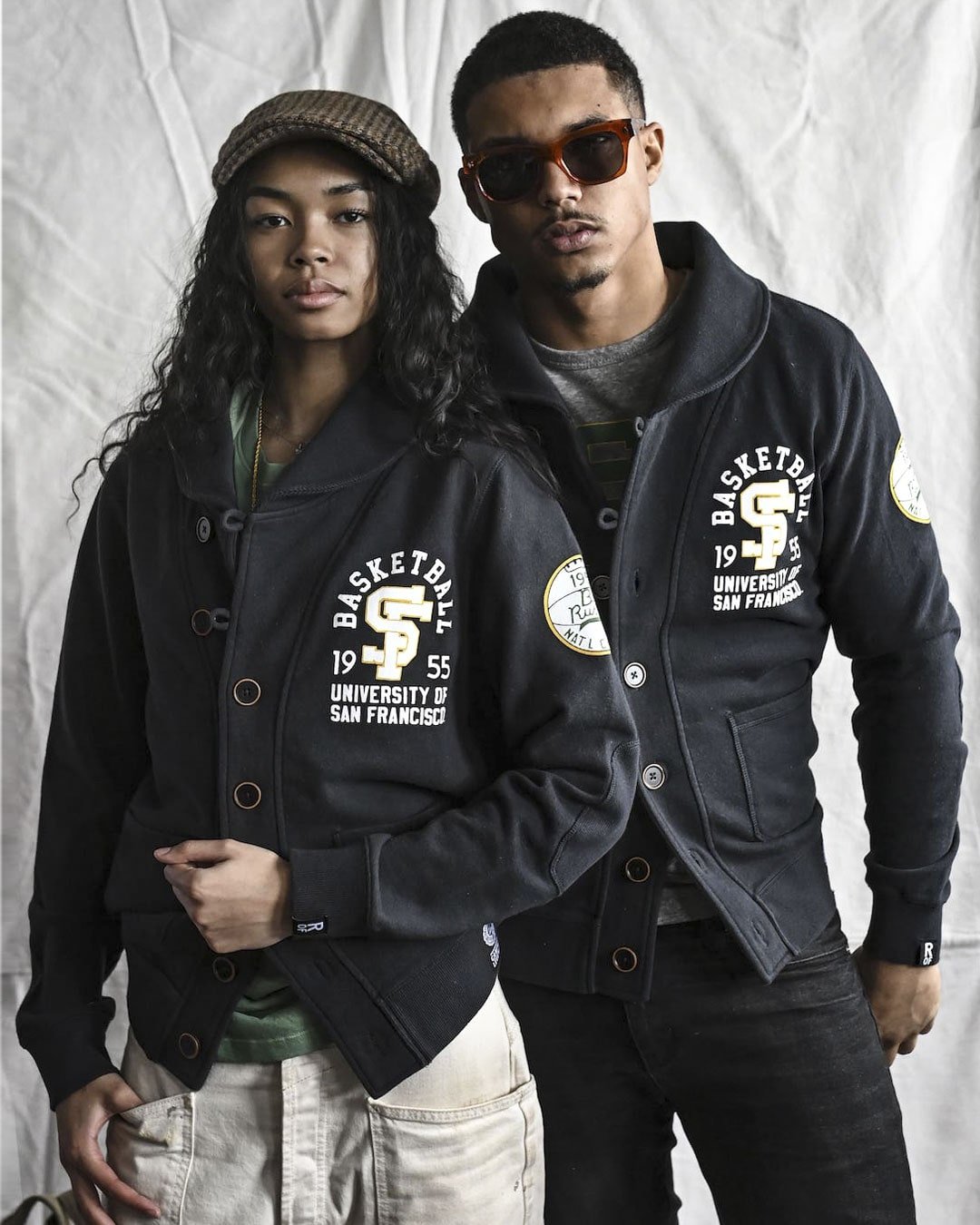 USF - Bill Russell '55 Black Cardigan - Roots of Fight Canada