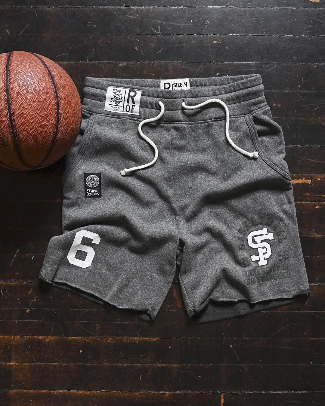 USF - Bill Russell '55 Grey Shorts - Roots of Fight Canada