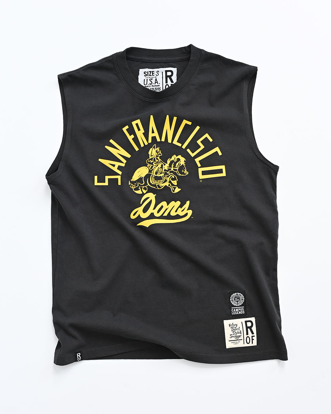 USF - San Francisco Dons Black Muscle Tee - Roots of Fight Canada