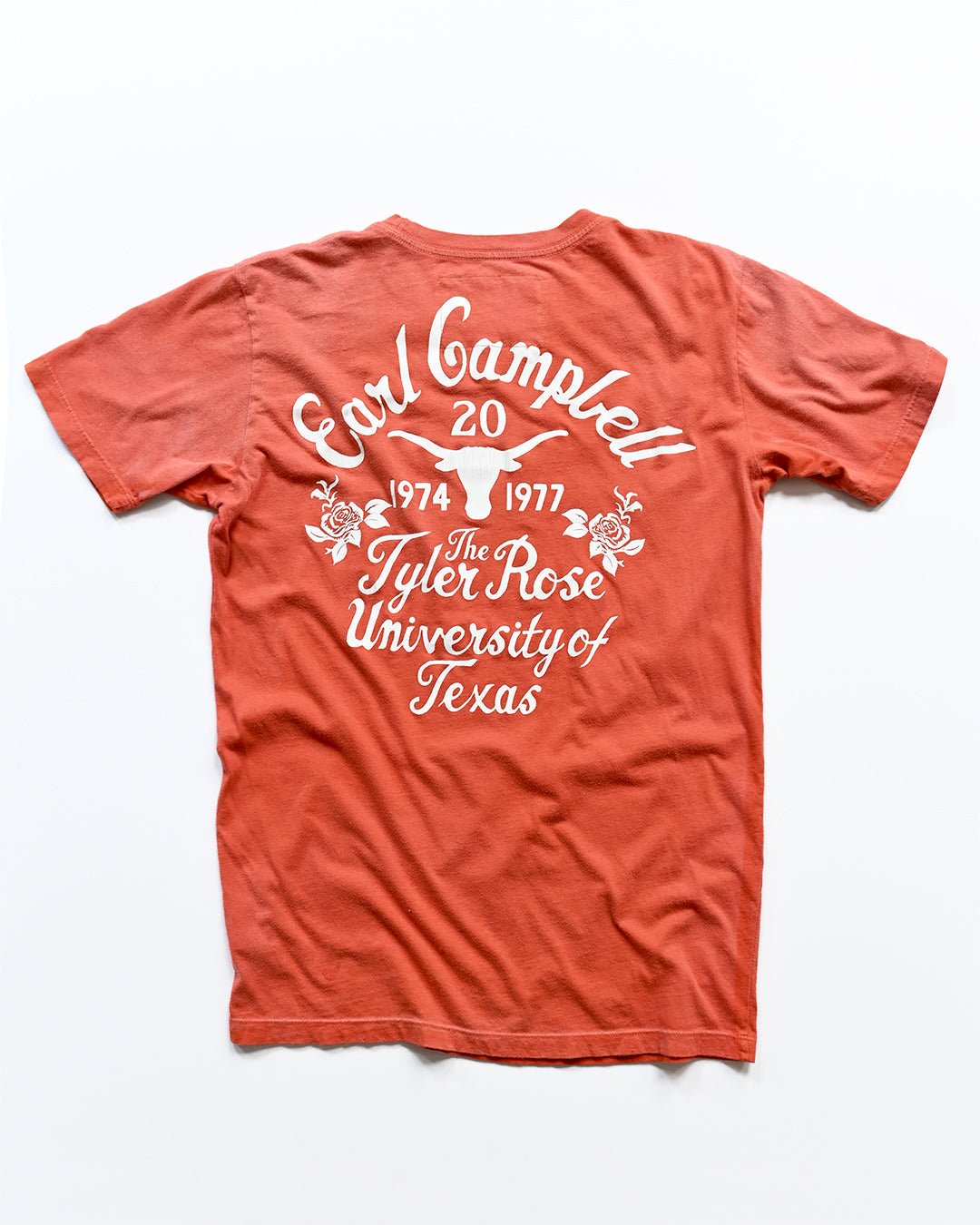 UT - Earl Campbell Tyler Rose Orange Tee - Roots of Fight Canada