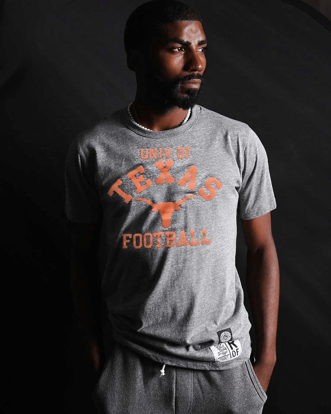UT - Longhorns Football Grey Triblend Tee - Roots of Fight Canada