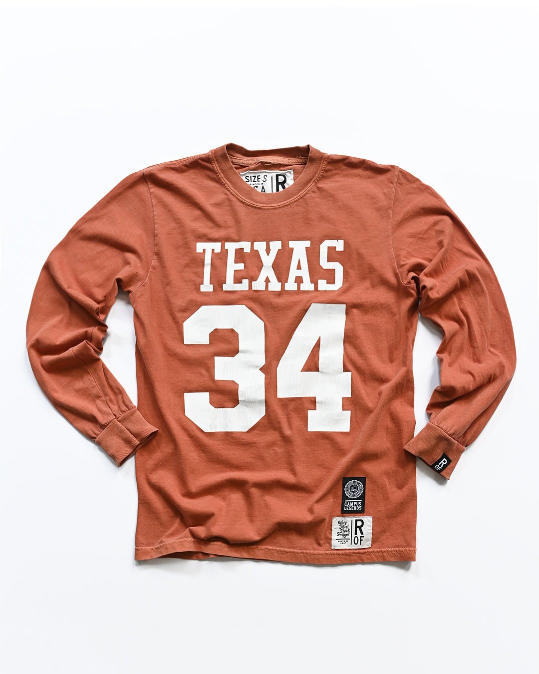 UT - Ricky Williams Texas Footbal Orange Long Sleeve Tee - Roots of Fight Canada