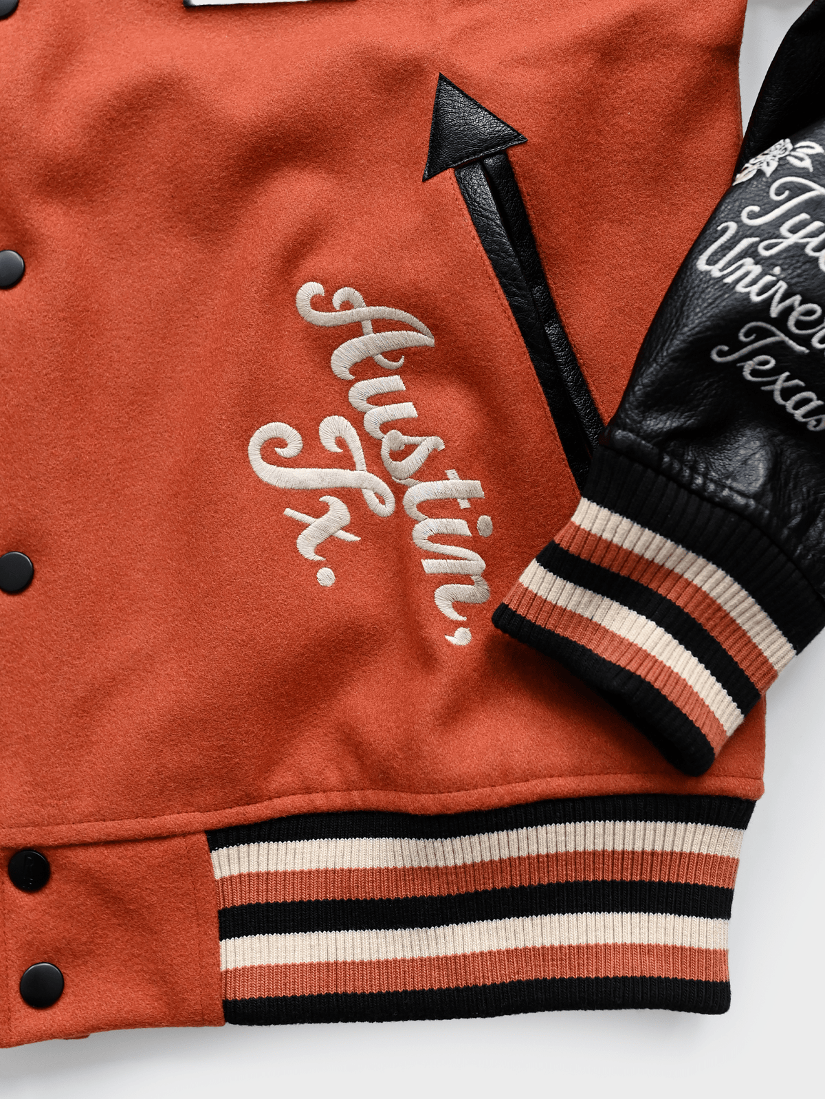 UT - Ricky Williams x Earl Campbell Varsity Jacket - Roots of Fight Canada