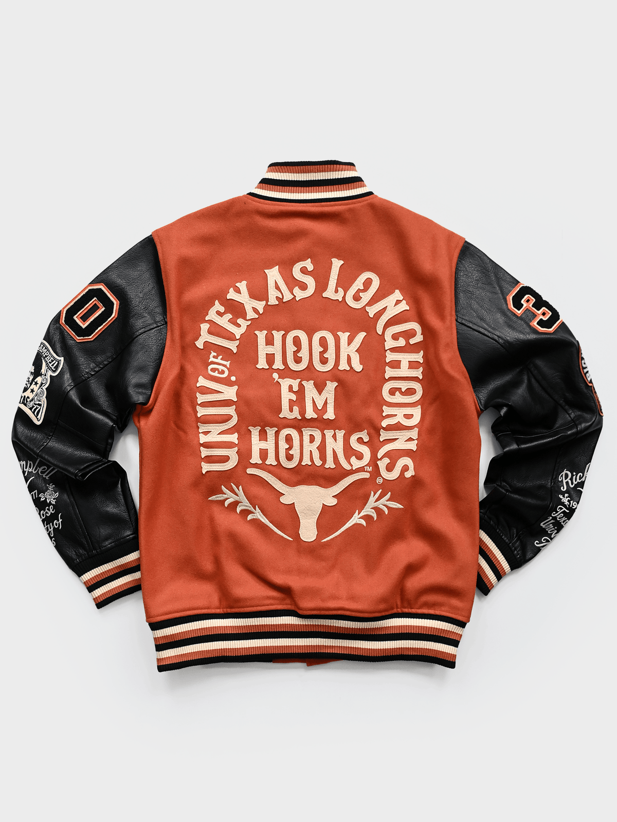 UT - Ricky Williams x Earl Campbell Varsity Jacket - Roots of Fight Canada