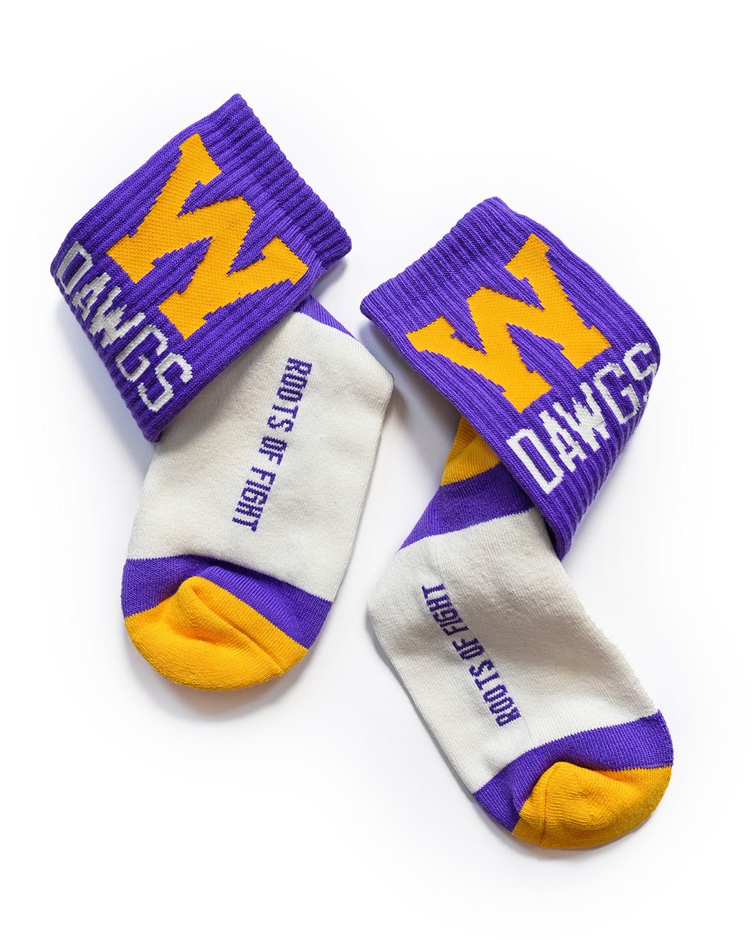 UW - Athletic Dept. Dawgs Purple Socks - Roots of Fight Canada