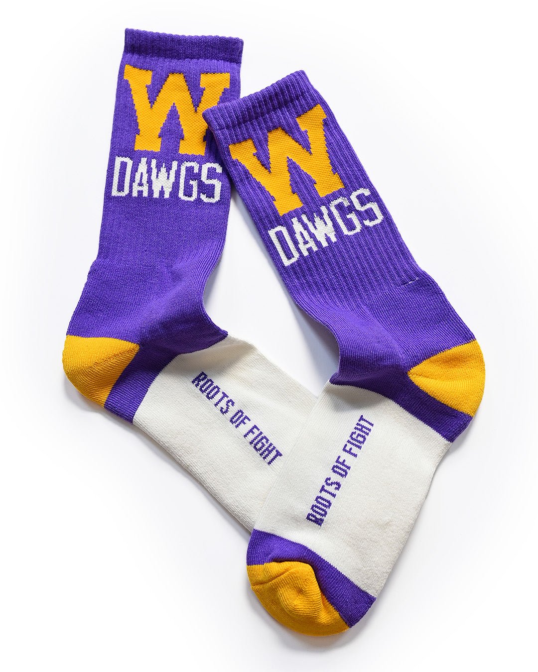 UW - Athletic Dept. Dawgs Purple Socks - Roots of Fight Canada