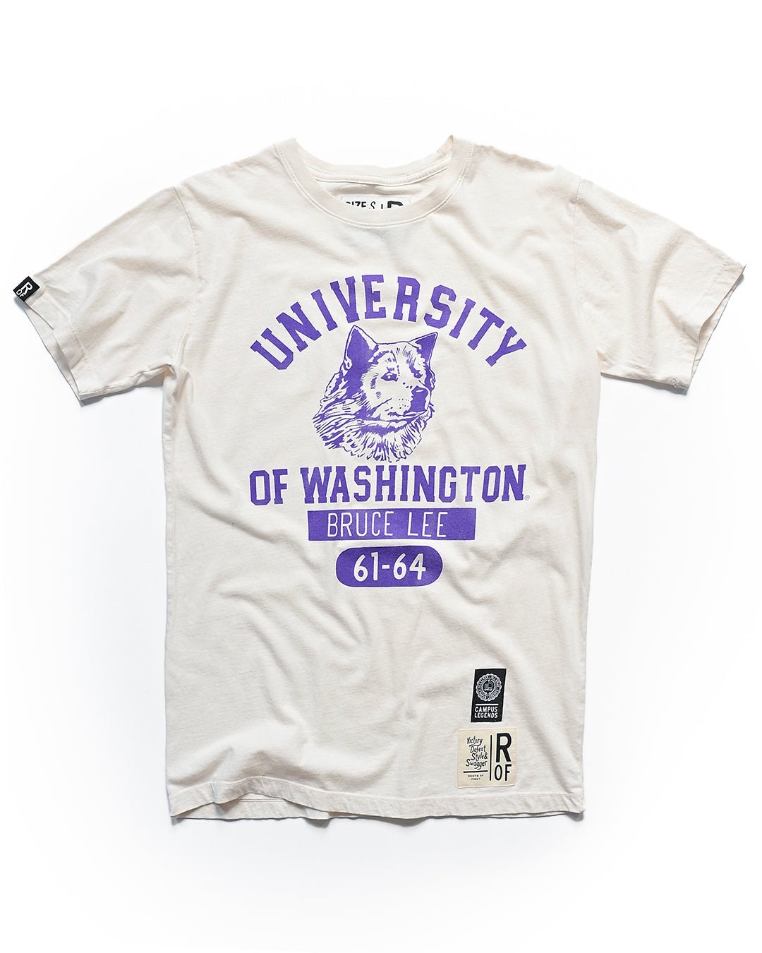 UW - Bruce Lee Legends ’61 - '64 White Tee - Roots of Fight Canada