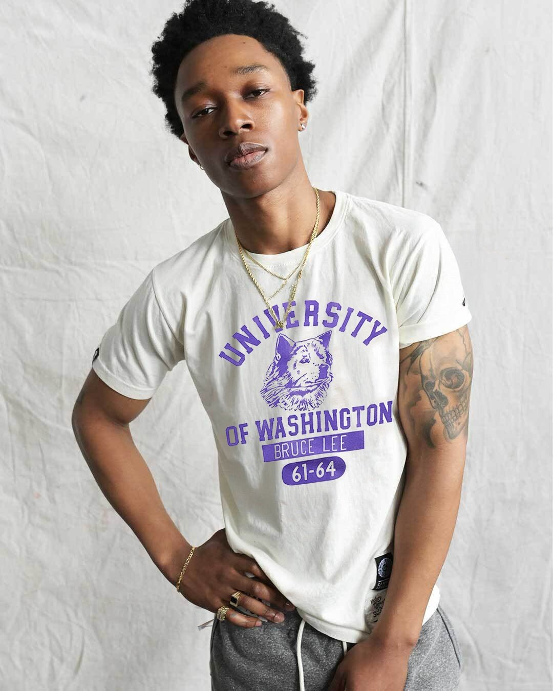 UW - Bruce Lee Legends ’61 - '64 White Tee - Roots of Fight Canada