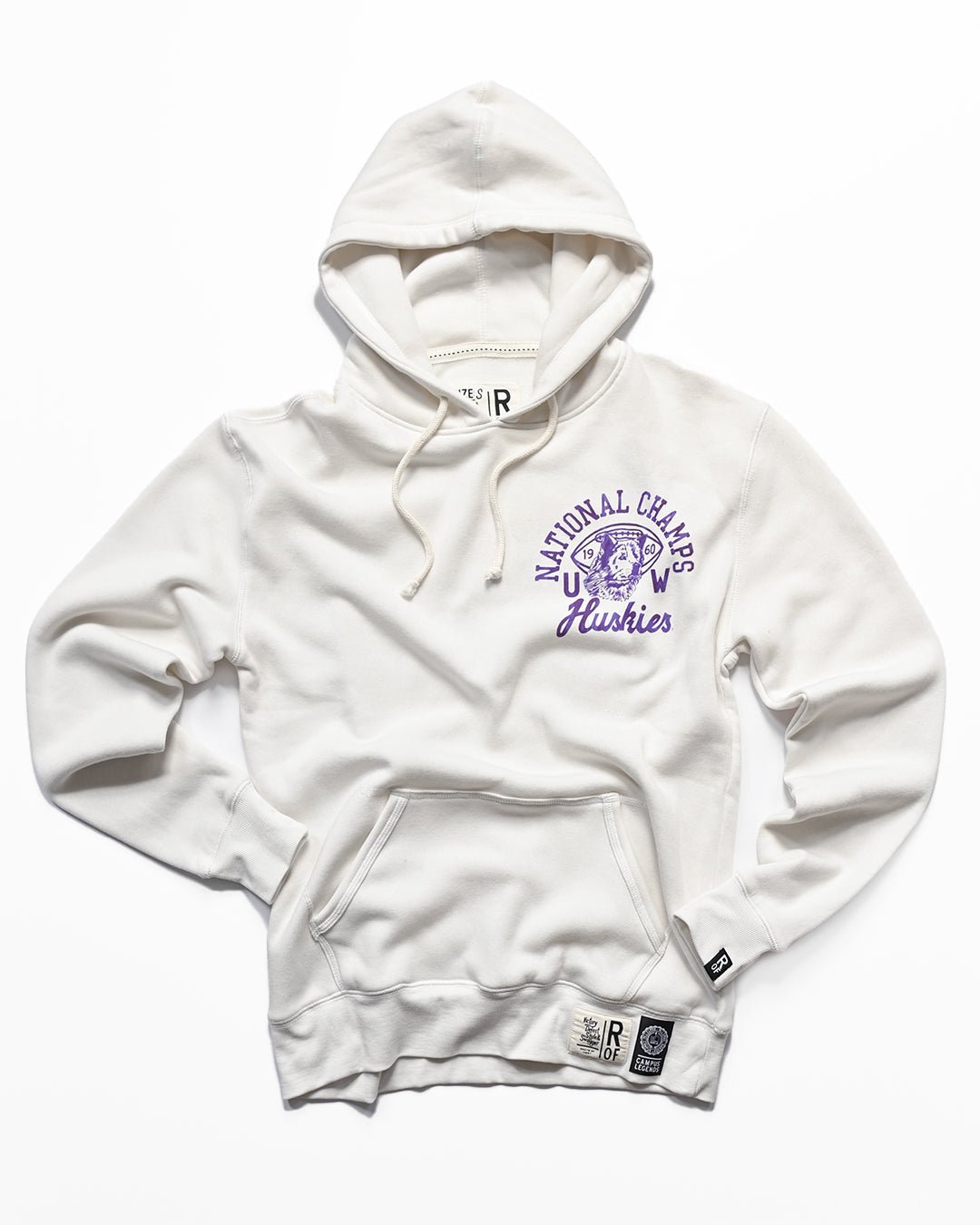 UW - Football ’61 Rose Bowl White PO Hoody - Roots of Fight Canada