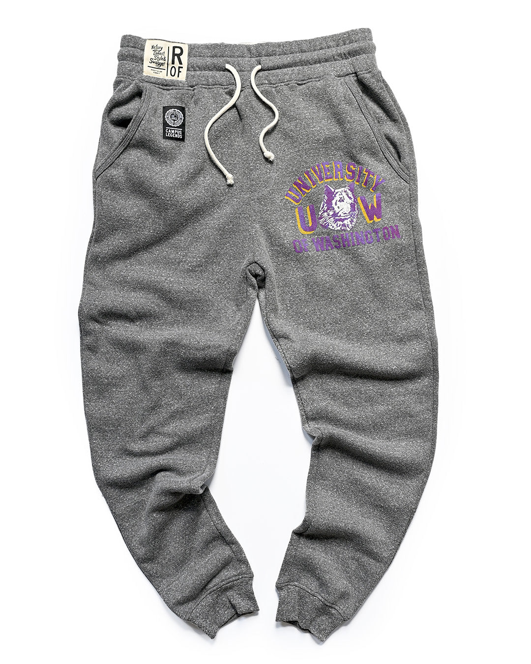 UW - Huskies Athletics Grey Sweatpants - Roots of Fight Canada