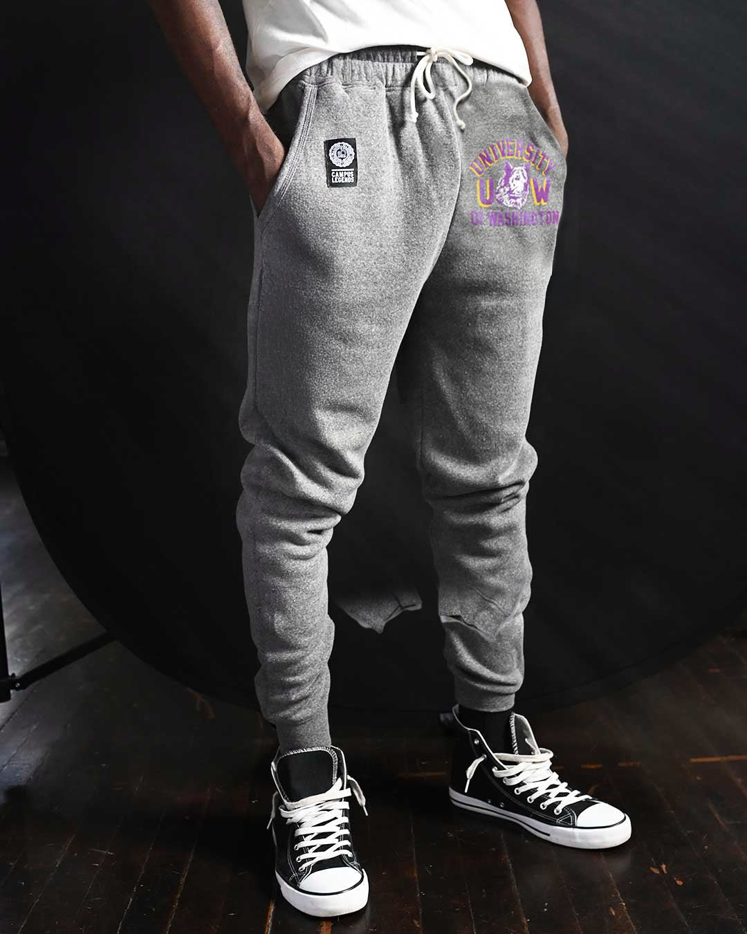 UW - Huskies Athletics Grey Sweatpants - Roots of Fight Canada