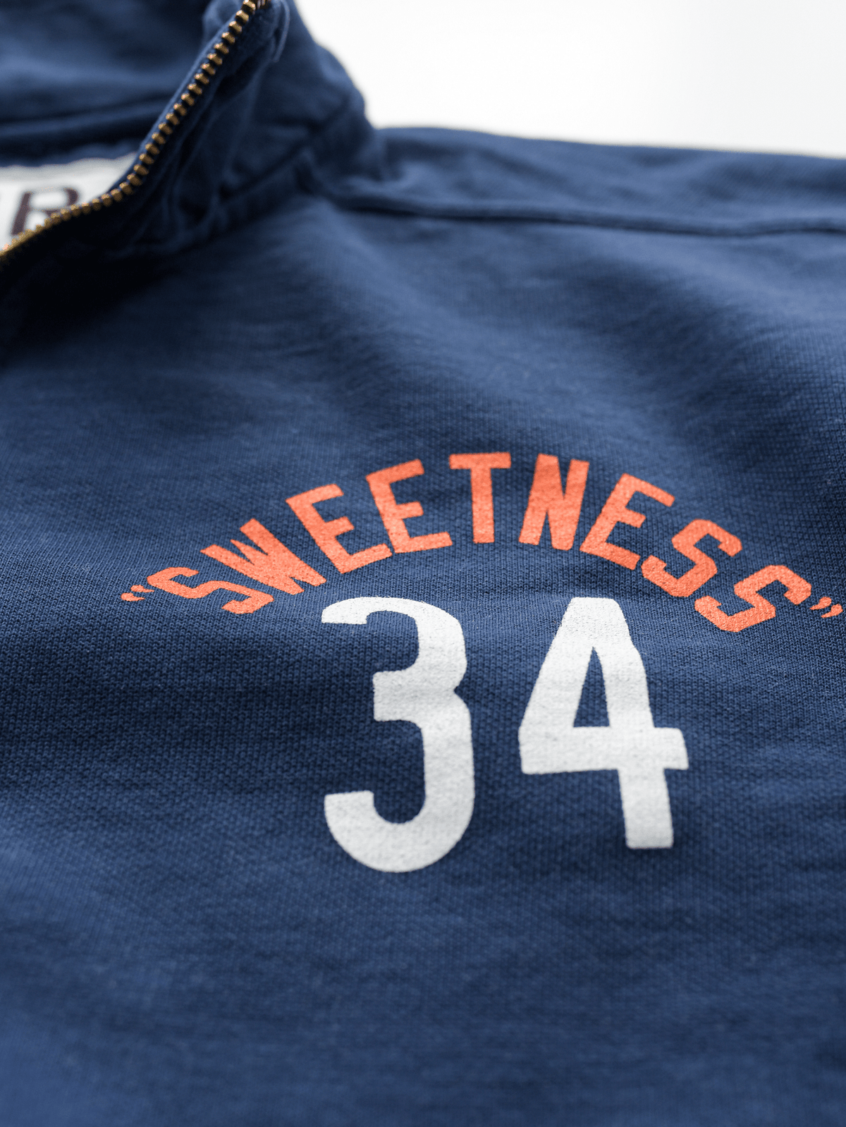 Walter Payton 34 Navy Quarter-Zip Sweatshirt - Roots of Fight Canada