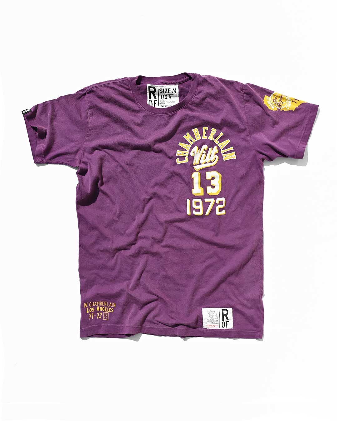 Wilt Chamberlain #13 Purple Tee