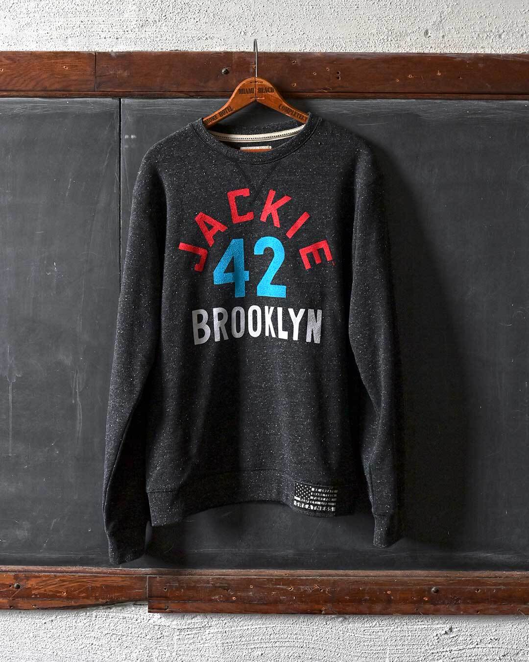BHT - Jackie Robinson Brooklyn Black Sweatshirt